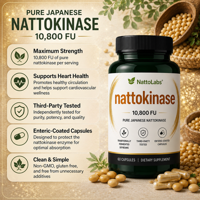 NattoLabs Pure Nattokinase 10,800 FU